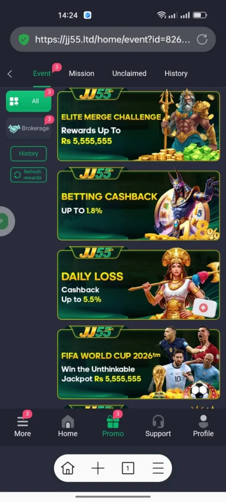 JJ55 Game Bonus